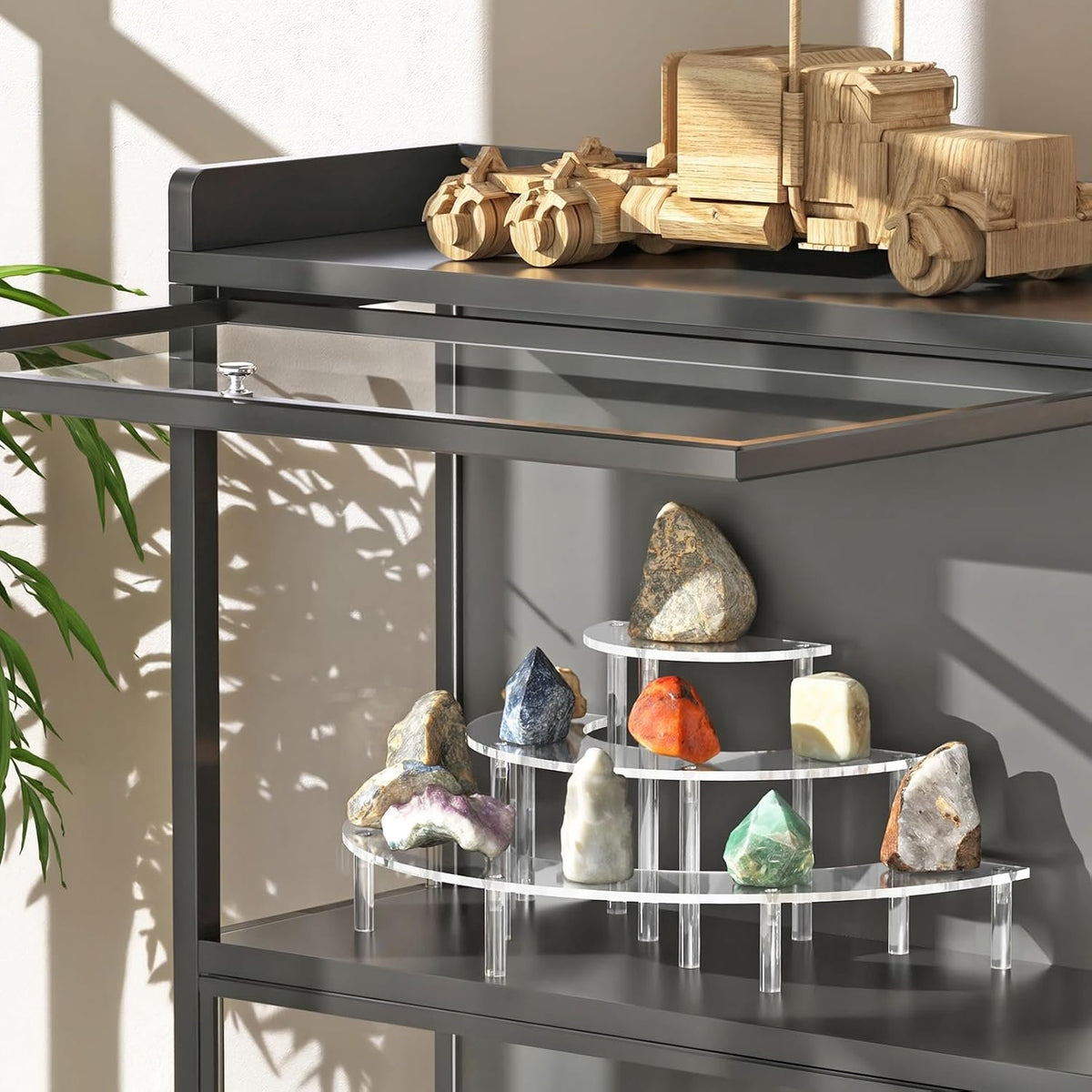 Kittiwake Displayware Half-Moon Acrylic Tiered Stand additional product photo