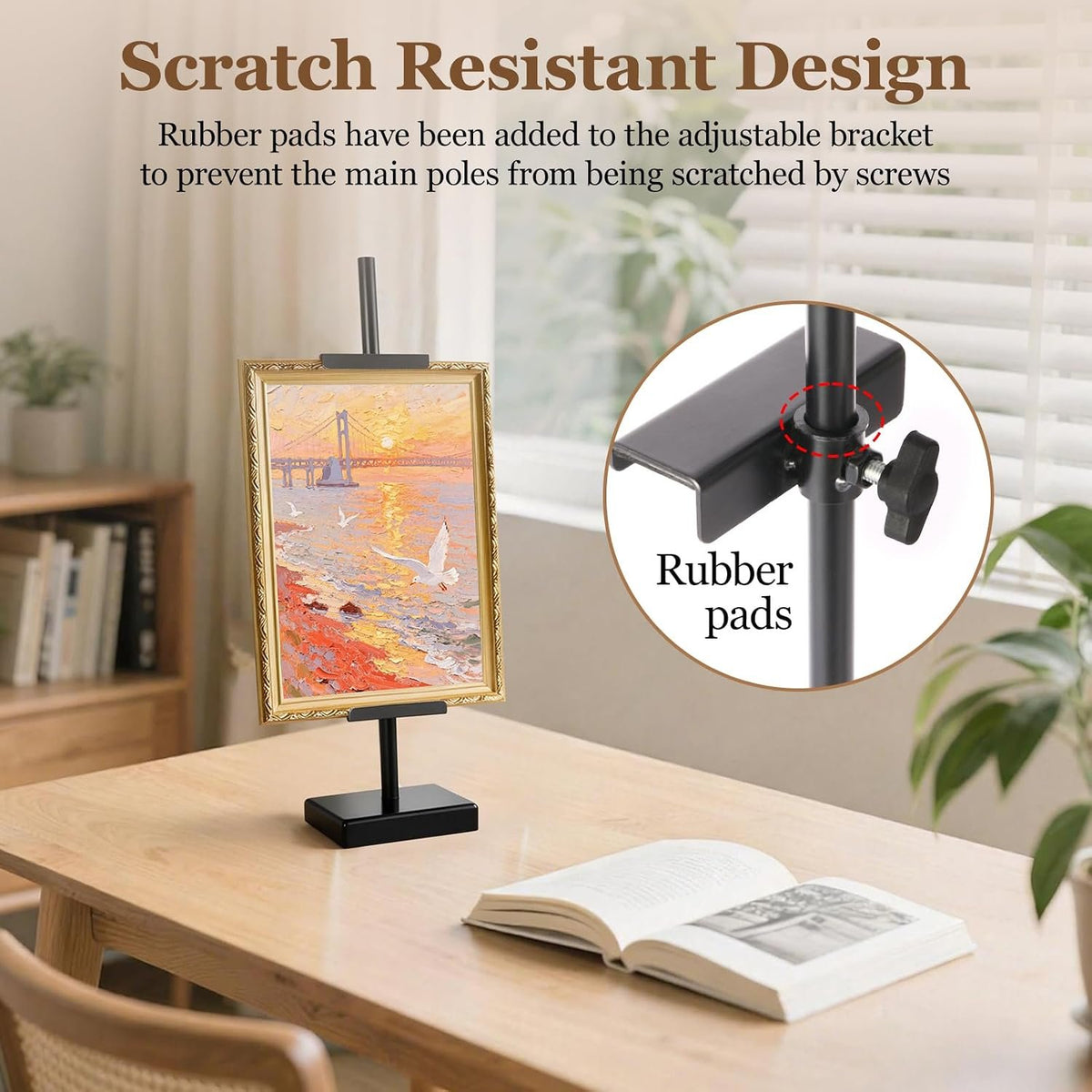 Kittiwake Displayware Black Metal Tabletop Frame Easel additional product photo