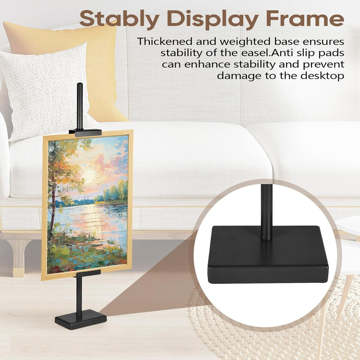 Kittiwake Displayware Black Metal Tabletop Frame Easel additional product photo