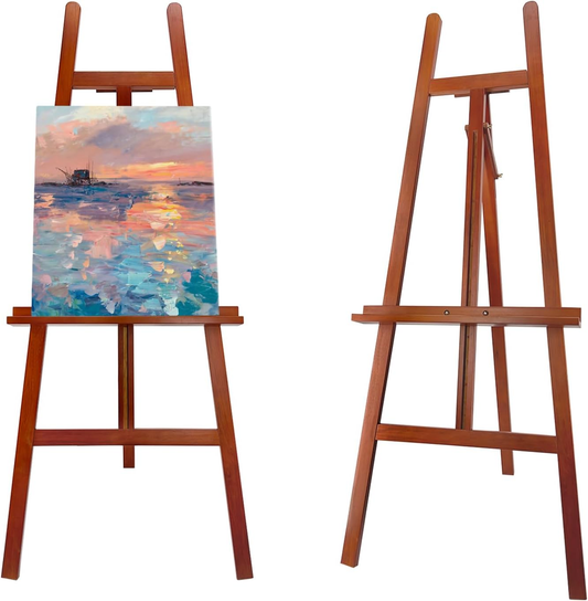 Kittiwake Displayware Walnut-Finish Pine A-Frame Easel studio product photo