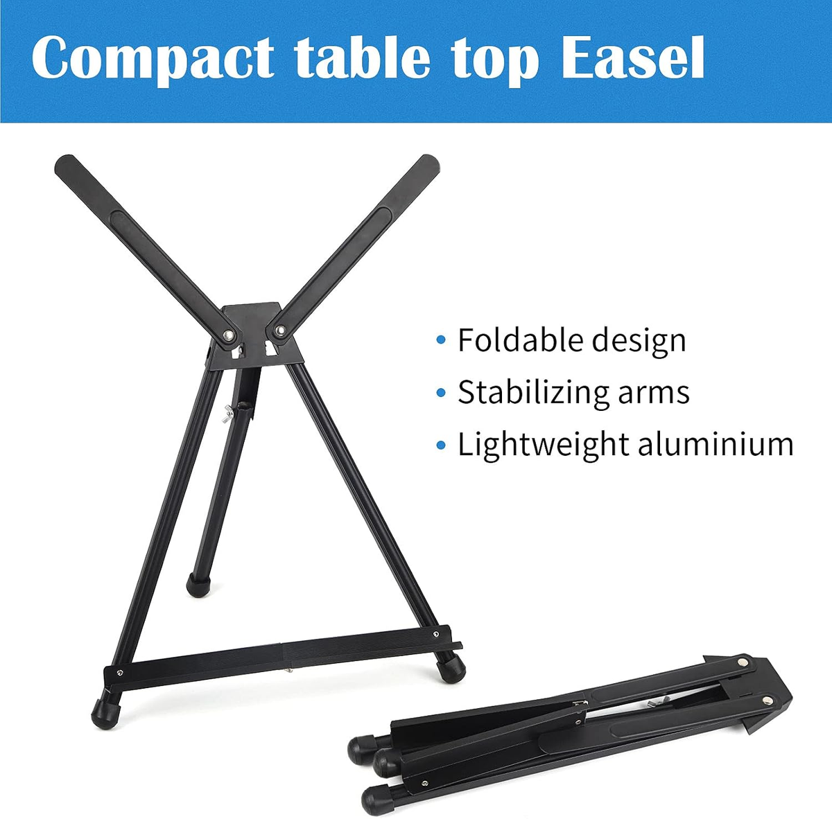 Kittiwake Displayware Folding Aluminum Tabletop Easel additional product photo