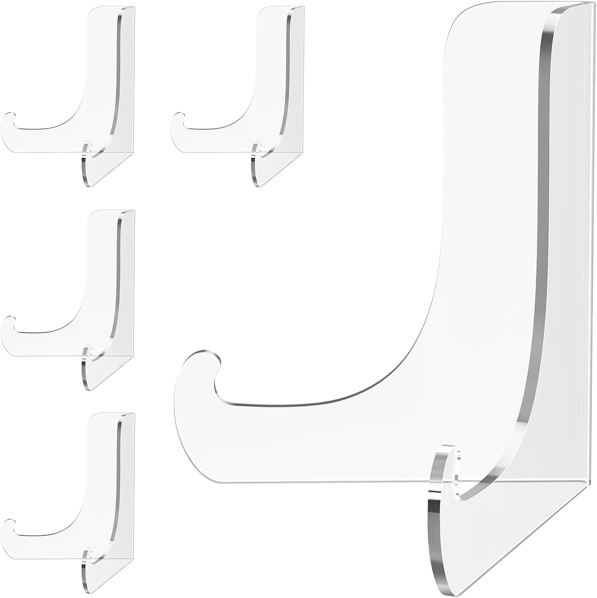 Kittiwake Displayware Small Clear Acrylic Card Stands studio product photo