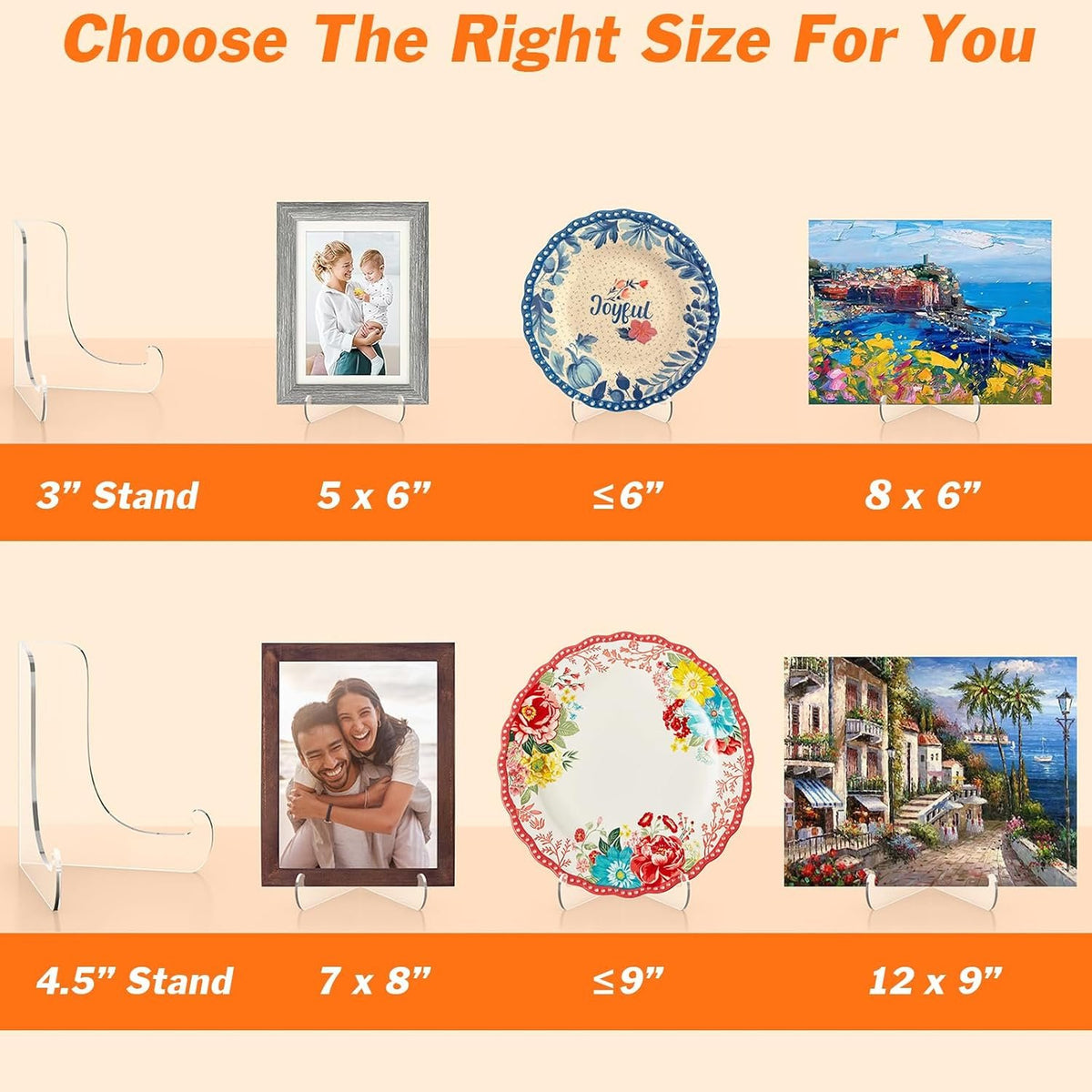 Kittiwake Displayware Small Clear Acrylic Card Stands additional product photo
