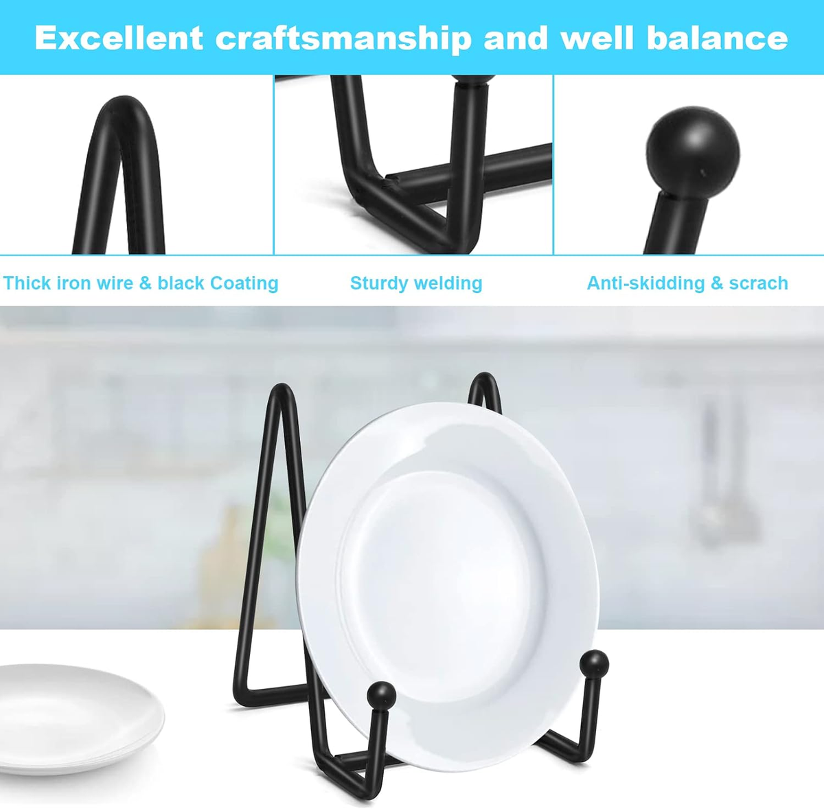 Kittiwake Displayware Small Iron Plate Stands additional product photo
