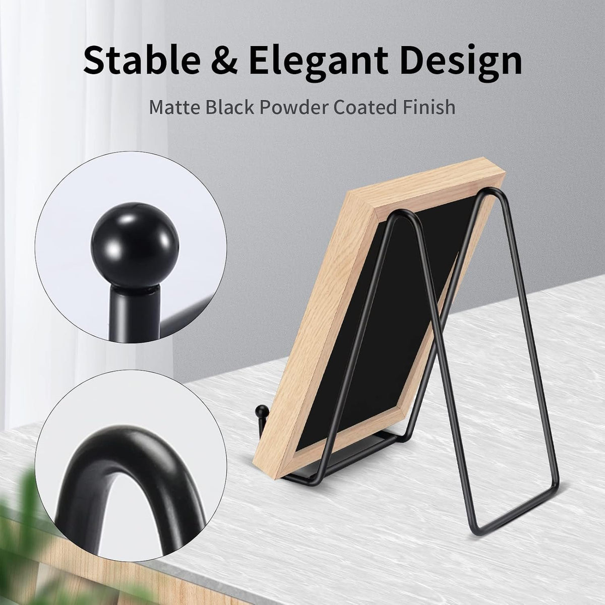 Kittiwake Displayware Black Metal Picture and Plate Stands additional product photo